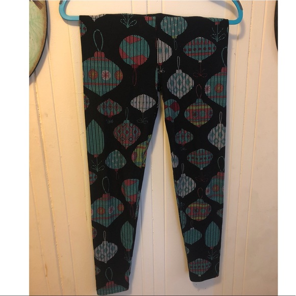 LuLaRoe Pants - LuLaRoe OS Christmas ornaments leggings